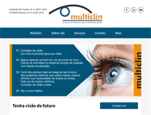Tablet Screenshot of multiclin.com.br